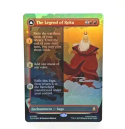 1x MTG The Legend of Roku *FOIL* (Borderless) Avatar Mythic Saga! NM Mint! - Image 1