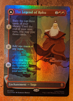 MTG The Legend of Roku (Borderless) (357) | NM Foil | Avatar {TLA} - Image 1