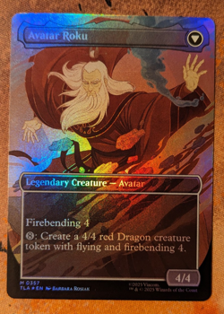 MTG The Legend of Roku (Borderless) (357) | NM Foil | Avatar {TLA} - Image 2