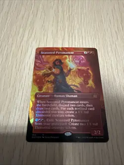 1x Seasoned Pyromancer MTG Double Masters 2022 2X2 FOIL Borderless Mythic NM x1 - Image 1