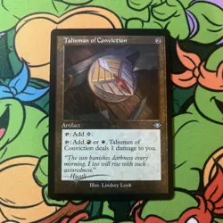 MTG / Talisman Of Conviction / Foil Etched Retro / Nm - Image 1