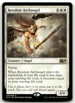 Resolute Archangel #28 (NM) Magic 2015 M15 Magic MTG - Image 1