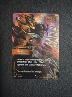 League of Legends- Origins- Sett - Brawler (Alternate Art) - Near Mint English - Image 1