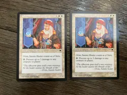 Magic The Gathering 2X Orim, Samite Healer Tempest Singles #33 Rare - Image 1