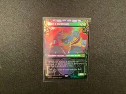 NM-Mint, English MTG Foil Bebop & Rocksteady - Foil - Showcase TMNT - Image 1