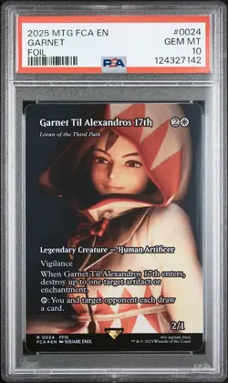 Garnet Til Alexandros 17th (Showcase Foil) - #24 - Final Fantasy - PSA 10 - Image 2