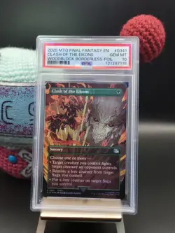 Clash of the Eikons - #341 - Borderless - Foil - Final Fantasy - FIN - PSA 10 - Image 1