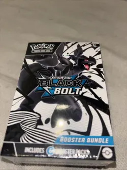 New Sealed Pokemon TCG Black Bolt Booster Bundle 6 single packs included - Image 1
