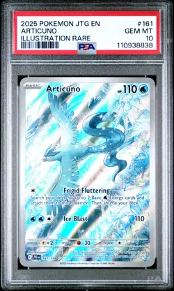 2025 POKEMON JTG EN-JOURNEY TOGETHER ILLUSTRATION RARE #161 ARTICUNO PSA 10 - Image 1