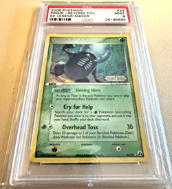 2006 PINSIR Pokemon EX Legend Maker Reverse Foil Holo Rare #24 - PSA 9 MINT - Image 1