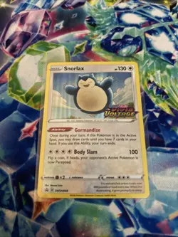 Snorlax Holo SWSH068 Prerelease Sword & Shield Promo Pokemon Card Near Mint - Image 1
