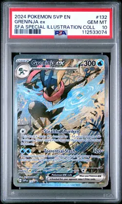 2024 POKEMON SVP PROMO SPECIAL ILLUSTRATION COLLECTION #132 GRENINJA EX PSA 10 - Image 1