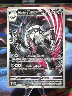 Pokemon Galarian Obstagoon 245/217 Illustration Rare- Ascended Heroes- NM/M - Image 1