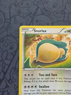Pokemon: Snorlax #77/124 Fates Collide 2016 Rare Non-holo Vintage - LP - M56 - Image 3