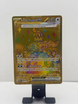 Pokemon Terapagos EX 180/131 Sv: Prismatic Evolutions Hyper Rare Holo Full Art - Image 1