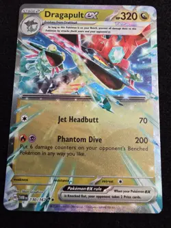 2024 POKEMON TCG DRAGAPULT EX 130 TWILIGHT MASQUERADE DOUBLE RARE HOLO NM - Image 1