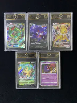 Pokemon TCG S.Chinese RR Mew V Gengar Mewtwo OCD 10(same as PSA10)Lot*5 # JL89 - Image 1