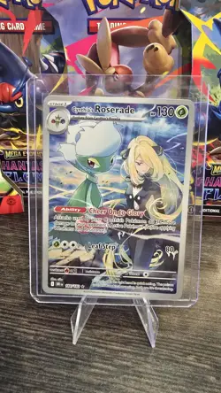 Pokemon TCG Cynthia's Roserade 184/182 Sv10: Destined Rivals Illustration Rare - Image 1