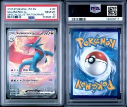 2025 Pokemon Salamence ex Special Illustration Rare #187/159 PSA 10 - Image 3
