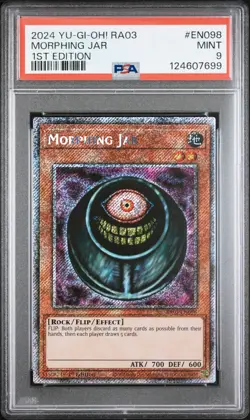 2024 YU-GI-OH! QUARTER CENTURY BONANZA 1ST EDITION #EN098 MORPHING JAR PSA 9 - Image 1