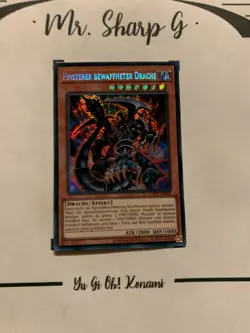 FINSTERE BEWAFFNETER DRACHE - LCKC-DE068 DEUTSCH Yu-Gi-Oh! SECRET RARE HOLO*PV - Image 2