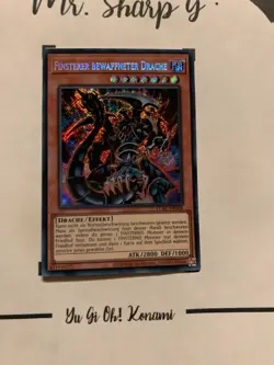 FINSTERE BEWAFFNETER DRACHE - LCKC-DE068 DEUTSCH Yu-Gi-Oh! SECRET RARE HOLO*PV - Image 3