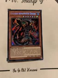FINSTERE BEWAFFNETER DRACHE - LCKC-DE068 DEUTSCH Yu-Gi-Oh! SECRET RARE HOLO*PV - Image 4