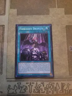 YUGIOH FORBIDDEN DROPLET RA01-EN064 SECRET 1ST ED NM - Image 1