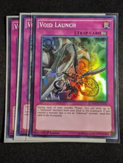 Yugioh - 3x Void Launch MP15-EN241 1st Edition Super Rare NM - Image 1