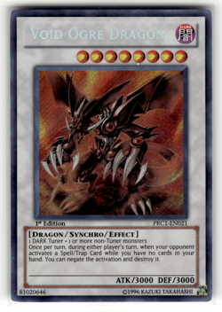 Void Ogre Dragon PRC1-EN021 1st Edition Secret Rare 2012 Premium Collection Tin - Image 1