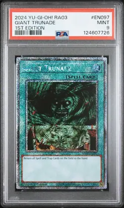 2024 YU-GI-OH! QUARTER CENTURY BONANZA 1ST EDITION #EN097 GIANT TRUNADE PSA 9 - Image 1