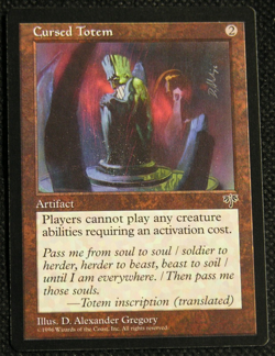Cursed Totem - MTG Magice the Gathering - Mirage *MT/NM* - Image 1