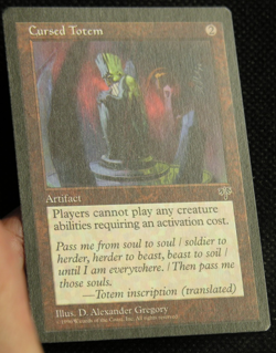 Cursed Totem - MTG Magice the Gathering - Mirage *MT/NM* - Image 4