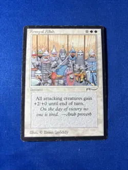 ARMY OF ALLAH MP Arabian Nights Vintage mtg Magic fast shipping - Image 1
