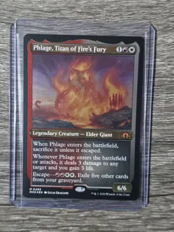 MTG Phlage, Titan of Fire's Fury Foil Etched Modern Horizons 3 NM - Image 1