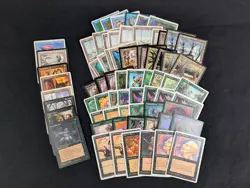 Magic The Gathering Card Deck Vintage ~70 Cards 1990s Era Played Cond BIG LOT - Image 1