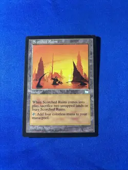 SCORCHED RUINS LP Weatherlight Reserved List mtg Magic fast shipping - Image 1