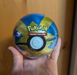 Pokemon TCG Sealed Pokeball Tin D21 Sun & Moon (Quick Ball) - Image 1