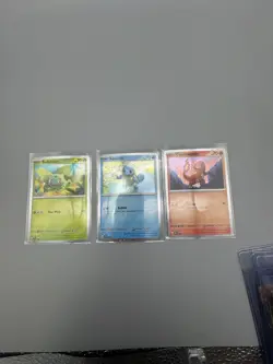 Pokemon 151 Poster Promos Set Of 3 Cosmo Holos Bulbasaur Charmander Squirtle - Image 1