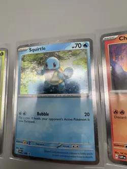 Pokemon 151 Poster Promos Set Of 3 Cosmo Holos Bulbasaur Charmander Squirtle - Image 2