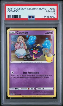 2021 POKEMON CELEBRATIONS #013 COSMOG PSA 8 - Image 1