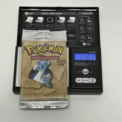 Pokemon WOTC Fossil Booster Pack 21.01g Long Crimp Lapras Art New Factory Sealed 742818060714 - Image 1