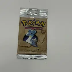 Pokemon WOTC Fossil Booster Pack 21.01g Long Crimp Lapras Art New Factory Sealed 742818060714 - Image 2