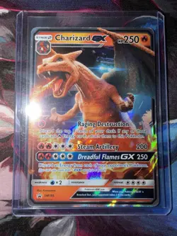 Pokemon TCG Charizard GX SM195 Promo Full Art Holo 250 HP - Image 1