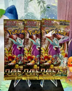 JAPANESE Pokemon WILD FORCE Booster Pack sv5K New Sealed (3x) LOT F - Image 1