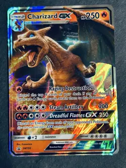 Charizard GX SM195 Black Star Promo Pokemon Detective Pikachu NM - Image 2