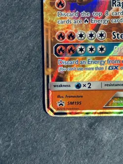 Charizard GX SM195 Black Star Promo Pokemon Detective Pikachu NM - Image 5