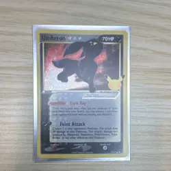 Pokemon Umbreon Star Holo Ultra Rare 17/17 POP Series 5 2007 70HP Dark Ray - Image 1