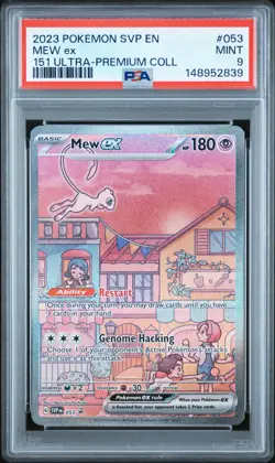 2023 POKEMON SVP PROMO 151 ULTRA-PREMIUM COLLECTION #053 MEW EX PSA 9 - Image 1