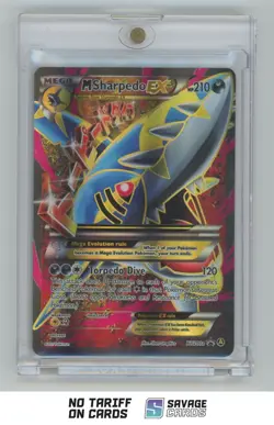 2017 Pokemon XY Black Star Promo M Sharpedo EX #XY200A - Image 1
